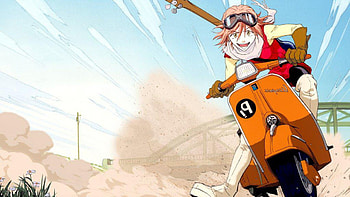 Haruko Haruhara, Anime character, FLCL series HD wallpaper