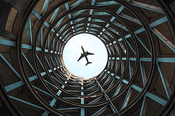 Minimalism, Flight, Construction, Plane, Airplane, Bottom View HD wallpaper