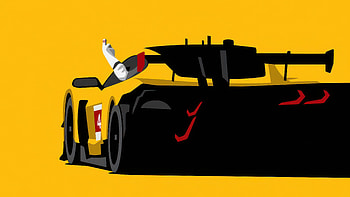 Rolex 24 At Daytona Corvette, corvette, yellow, artist, art, artwork, digital-art, cars HD wallpaper