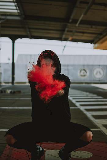 Miscellanea, Miscellaneous, Spray, Paint, Human, Person, Hood HD phone wallpaper