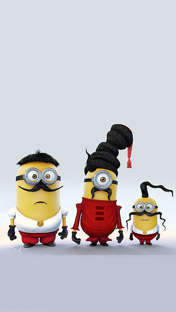 Minions with Mustache Family 6 Plus - , 2014 Halloween, Despicable Me HD phone wallpaper