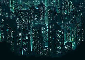 Art, Architecture, Building, Skyscrapers, Glow HD wallpaper