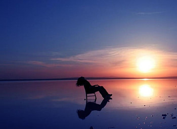 thinking, thinking, chair, sunset HD wallpaper