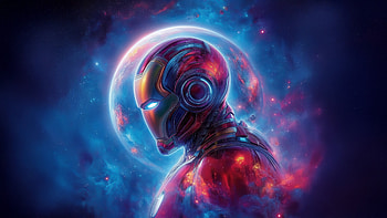 Iron Man Rising, iron-man, superheroes, artwork, art, digital-art, ai, deviantart HD wallpaper