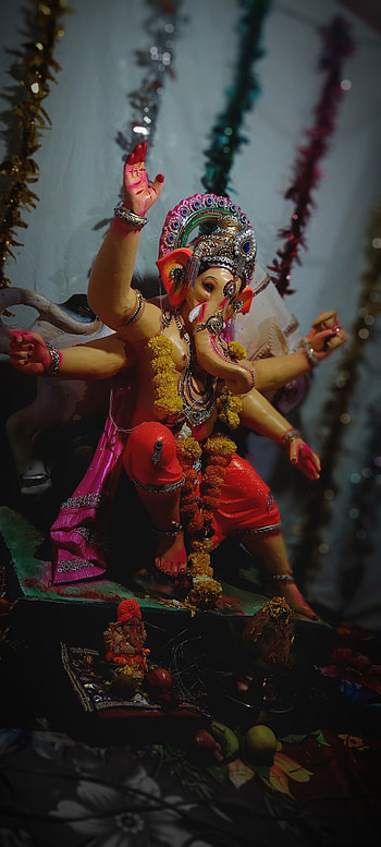 Ganeshji, ganpati, art HD phone wallpaper