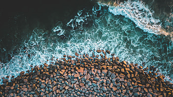 Rocks Sea Coast , rocks, coast, sea, nature HD wallpaper