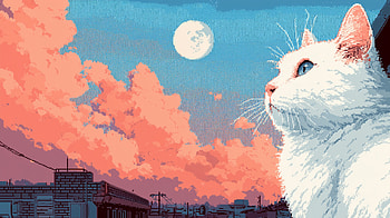 Cat - Pixel Art, Cat, Pixel Art, AI Art HD wallpaper