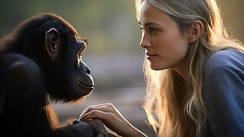 AI Art, Monkey HD wallpaper