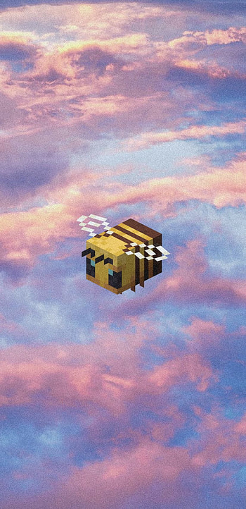 Abeja minecraft, bee, xd HD phone wallpaper