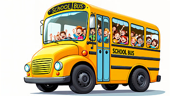 Vibrant School Bus Fun - Ultra, school bus, child, cartoon, Happy HD wallpaper