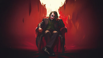 The Joker Throne, joker, supervillain, superheroes, artist, artwork, digital-art, ai HD wallpaper