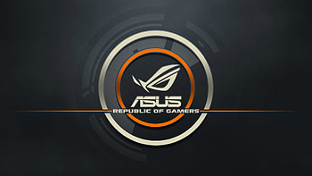 Preview asus, logo, republic of gamers, computer HD wallpaper