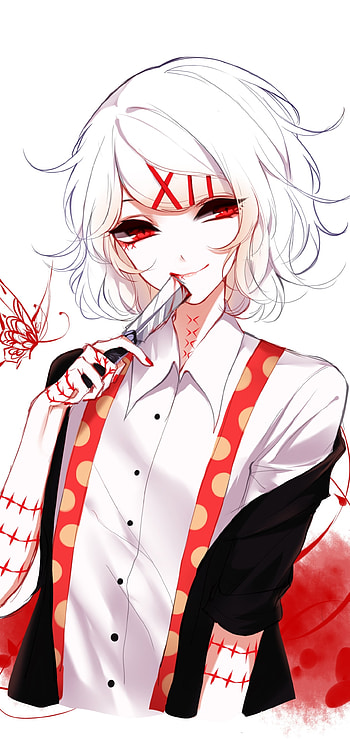 Tokyo Ghoul — Juuzou's Crimson Grin, Anime, Tokyo Ghoul HD phone wallpaper