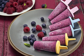 Food, Raspberry, Ice Cream, Berries, Lingonberry, Cowberry HD wallpaper