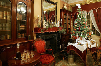 Holidays, Christmas, Holiday, Table, Room, Christmas Tree, Coziness, Comfort HD wallpaper