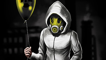 Hazard Balloon Hoodie , hoodie, anonymus, artist, artwork, digital-art, mask HD wallpaper