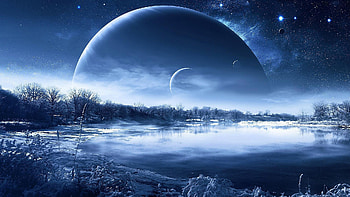 3D abstract fantasy peaceful cold HD wallpaper