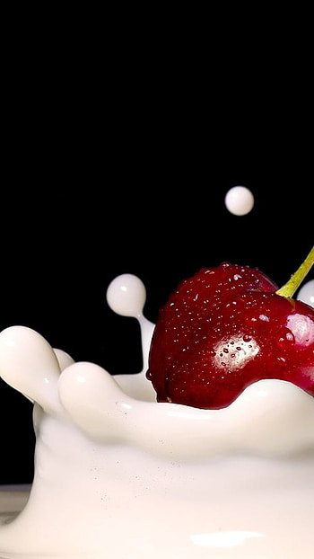 Best I , Milk, Cherry HD phone wallpaper