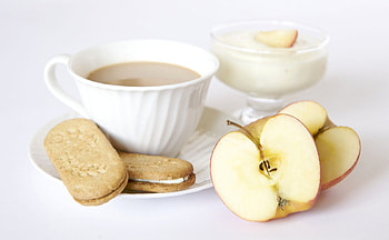 GOOD MORNING, tea, hot, , cool, apple, food, nice, cookies HD wallpaper