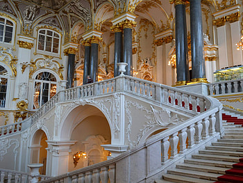 Hermitage Museum, St Petersburg, Inside Hermitage, Stairs HD wallpaper