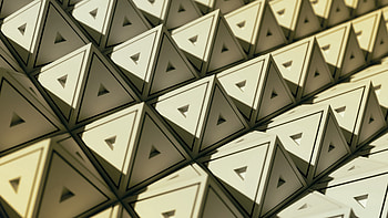 Pyramids, Structure, 3D, Geometry, Triangles HD wallpaper