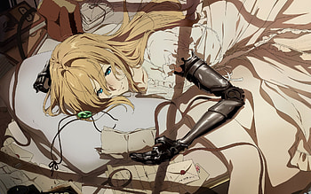 Violet Evergarden, japanese manga, anime characters, Violet Evergarden character, art HD wallpaper