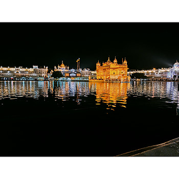 Golden Temple, sky, body of water HD phone wallpaper