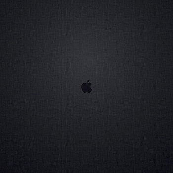 Tiny Apple Logo Dark, iPad Pro Black HD phone wallpaper
