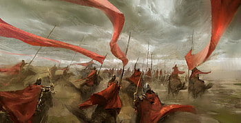 Horsemans , horses, artist, artwork, digital-art, deviantart HD wallpaper