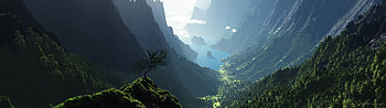 Dual Monitor Landscape, Vertical Monitor HD wallpaper