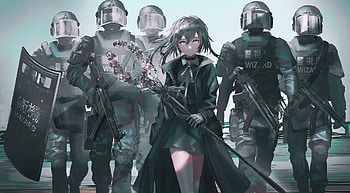 Anime, girl, CG, art HD wallpaper