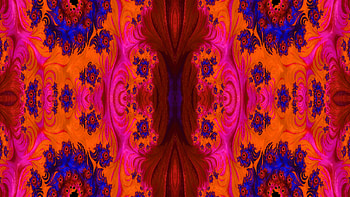 Trippy Psychedelic Fractal, trippy, psychedelic, aesthetic, red, Abstract, fractal HD wallpaper