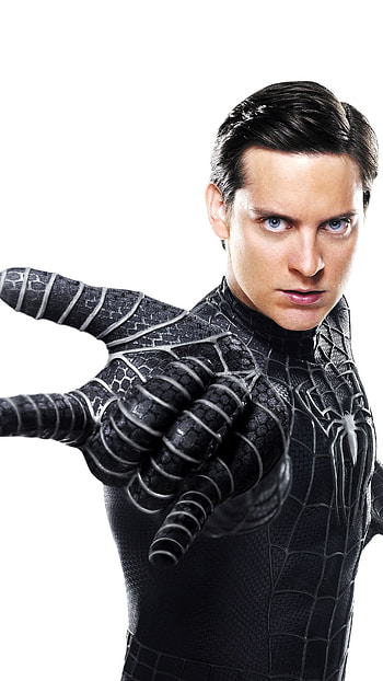 Tobby Maguire, Black Spiderman HD phone wallpaper