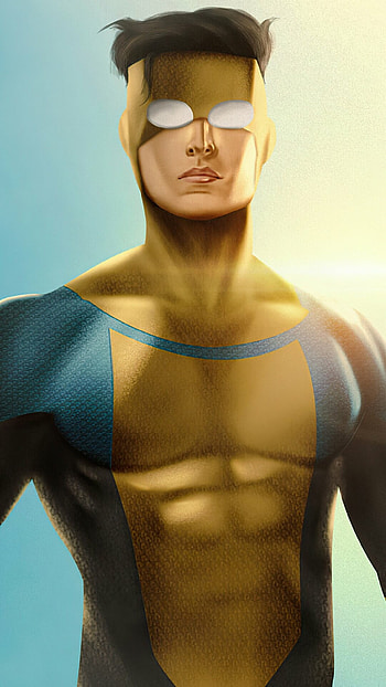 Invincible, Action-packed animation, Superhero origins, Battle for justice HD phone wallpaper