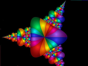 Multi Colored Triangle, multi, colors, black, triangle HD wallpaper