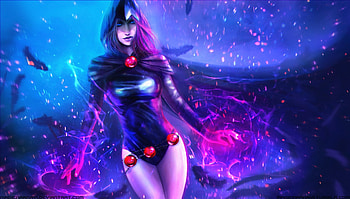 Raven, comic, DC, art HD wallpaper