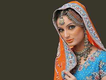 Veiled Hijab, charming, colorful, accessories, girl, look, she, female HD wallpaper