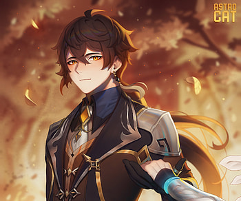 Zhongli - Genshin Impact, Zhongli (Genshin Impact), video game, Genshin Impact HD wallpaper