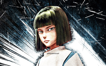 Haku, grunge art, manga, Ghibli, protagonist, Nigihayami Kohakunushi, blue abstract rays, Haku Ghibli, Haku HD wallpaper