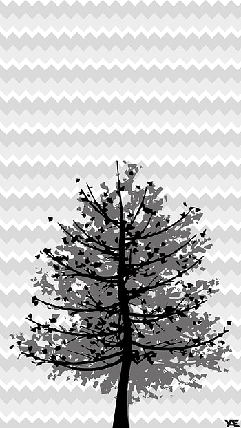 Shape of Tree, artistic, tree HD phone wallpaper