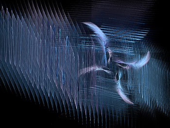 Blue beautiful blue fractal, blue, beautiful, fractal, fractals HD wallpaper