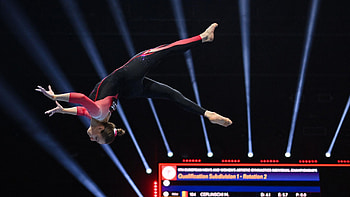 Trampoline gymnastics, Sarah Voss, Basel, Statement against sexualization HD wallpaper