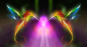 Hummingbirds Fantasy, ART, FANTASY, ABSTRACT, BIRDS, BEAUTY HD wallpaper