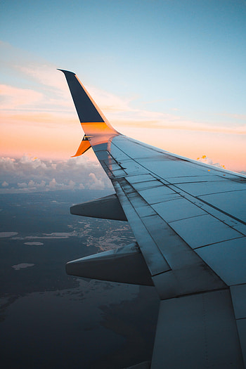 Sky, Clouds, Miscellanea, Miscellaneous, Wing, Airplane, Plane, View HD phone wallpaper