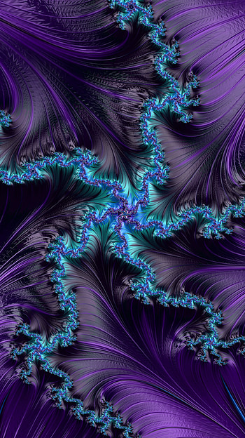 Fractal Art for your Smart or Tablet, purple, CGI, psychedelic, trippy, Abstract, fractal, abstract purple HD phone wallpaper