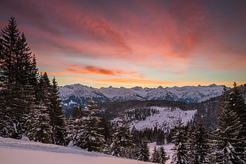 Winter, Nature, Trees, Mountains, Snow, Fir-Trees, Hills, Hill HD wallpaper