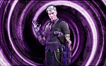 TBD, violet grunge background, Fortnite, vortex, Fortnite characters, TBD Skin, Fortnite Battle Royale, TBD Fortnite HD wallpaper