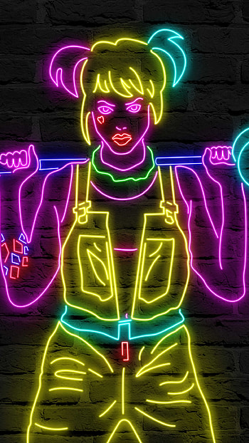 Neon, Neon Poster HD phone wallpaper
