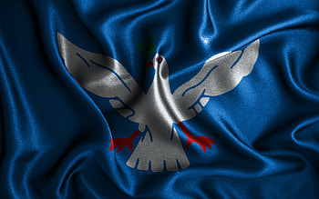 Salvador flag, , silk wavy flags, brazilian cities, Day of Salvador, Flag of Salvador, fabric flags, 3D art, Salvador, cities of Brazil, Salvador 3D flag HD wallpaper