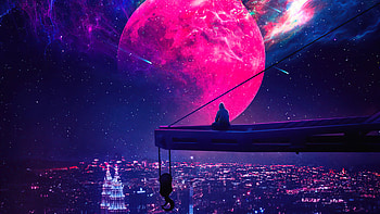 One Wish For A Divine Spark, alone, hoodie, artist, artwork, digital-art HD wallpaper